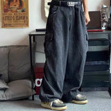 Baggy Cargo Denim Pants