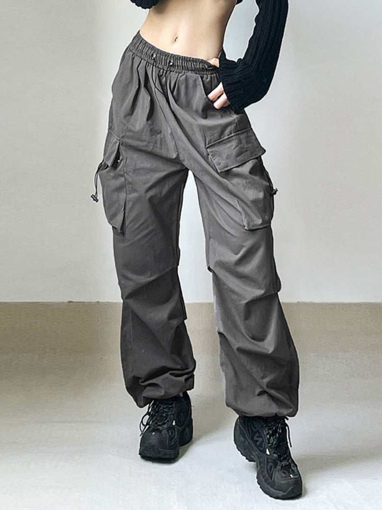 Y2K Parachute Cargo Pants