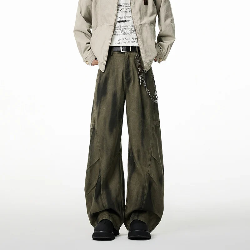 Trendy Casual Wide Leg Cargo Pants