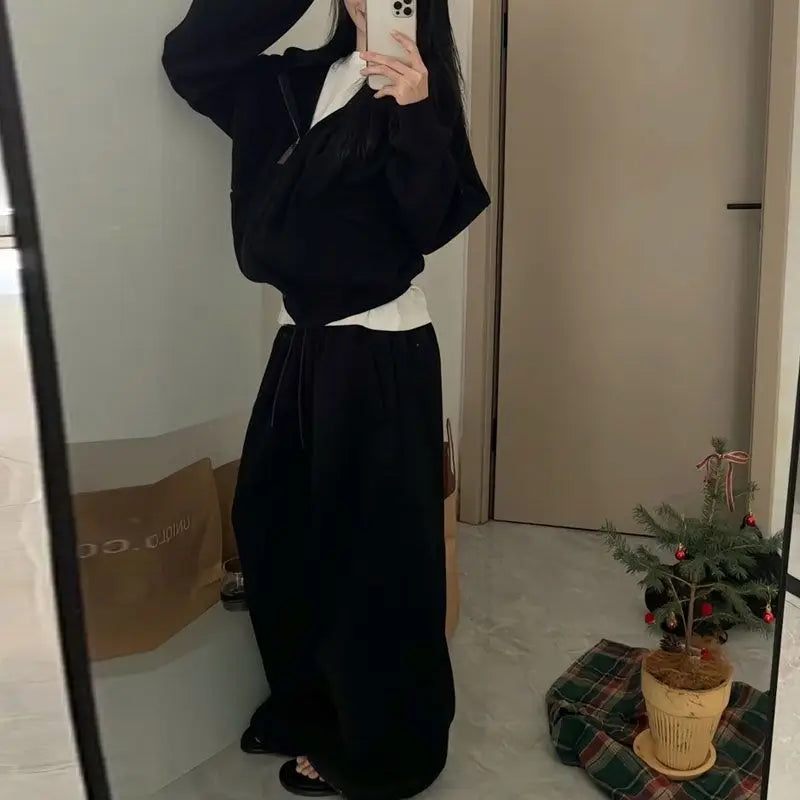 Y2K Baggy Elastic Waist Sweatpants