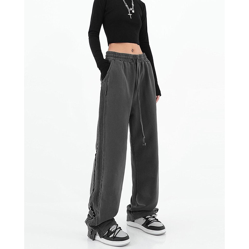 Versatile Wide-leg High Waist Sweatpants