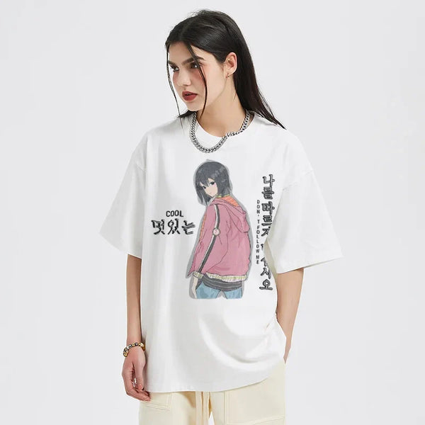 Y2K Sweater Anime Girl T-shirt