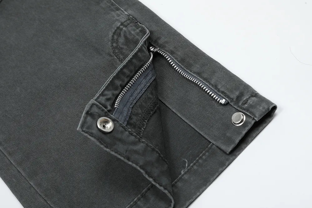 Denim Cargo Pants