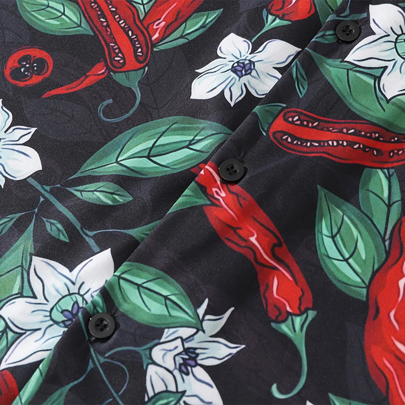 Paprika Leaves Print Shirt