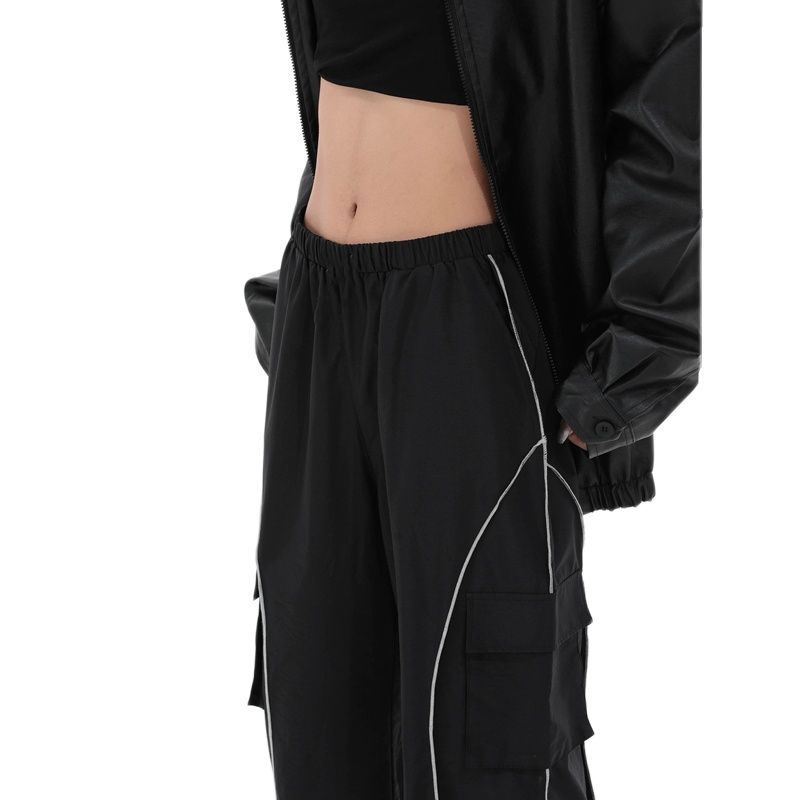 Striped Y2K Baggy Cargo Pants