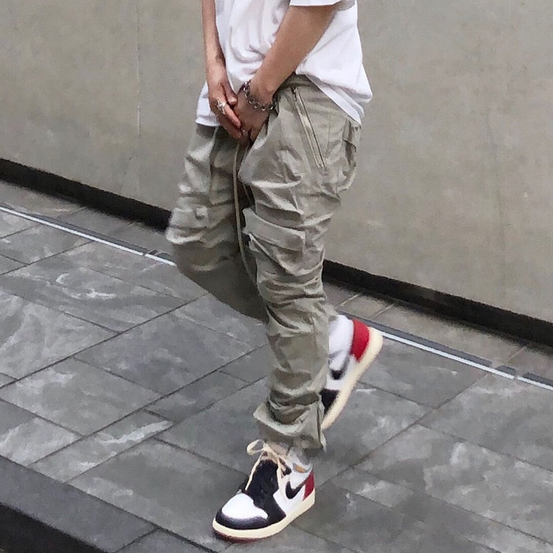 Long Drawstrings Cargo Pants