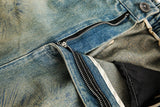 Divine Print Denim Shorts