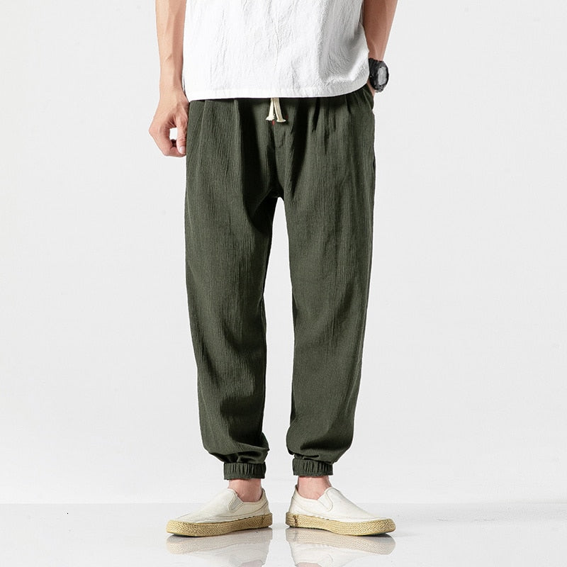 Linen Harem Baggy Pants