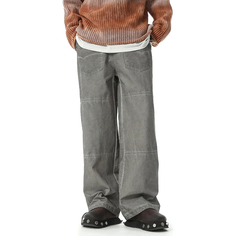 Vintage Wash Loose Fit Cargo Pants