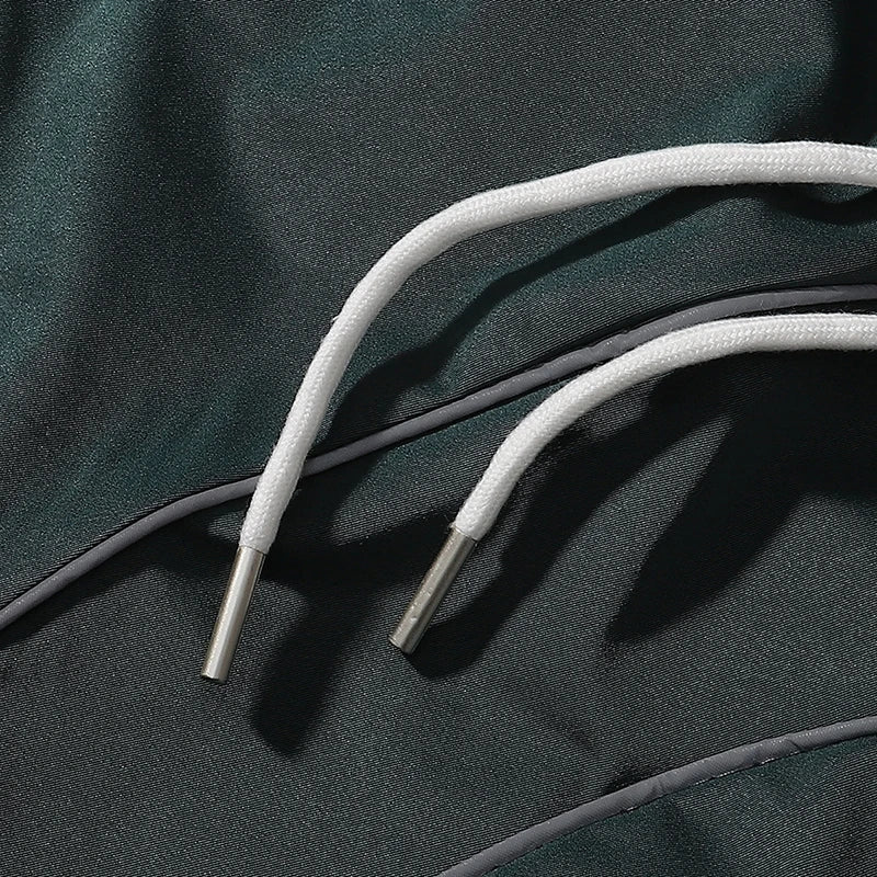 Elastic Waist Baggy Striped Joggers