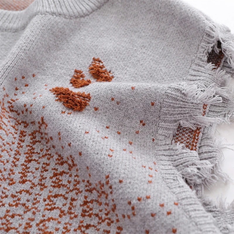 Y2K Vintage Distressed Knitted Vest