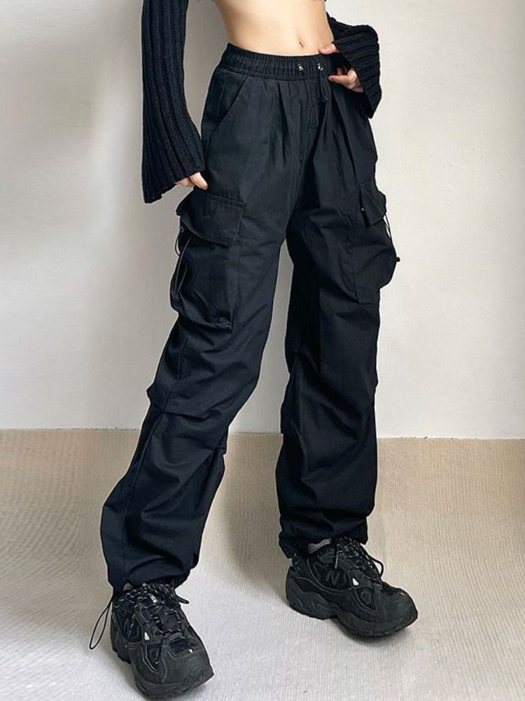 Y2K Parachute Cargo Pants