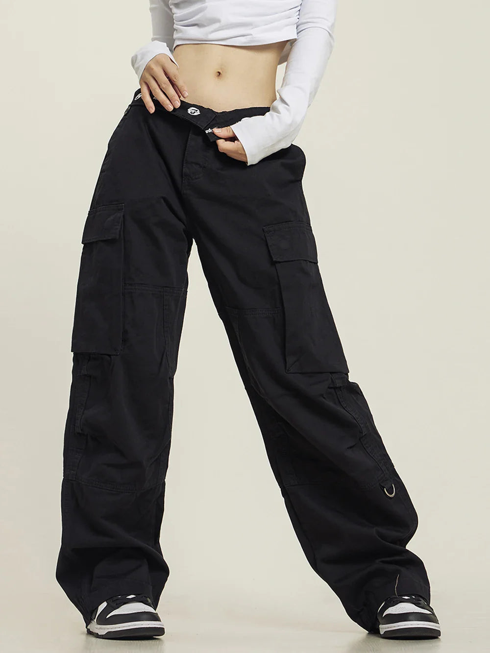 Y2k Baggy Turned-down Cargo Pants