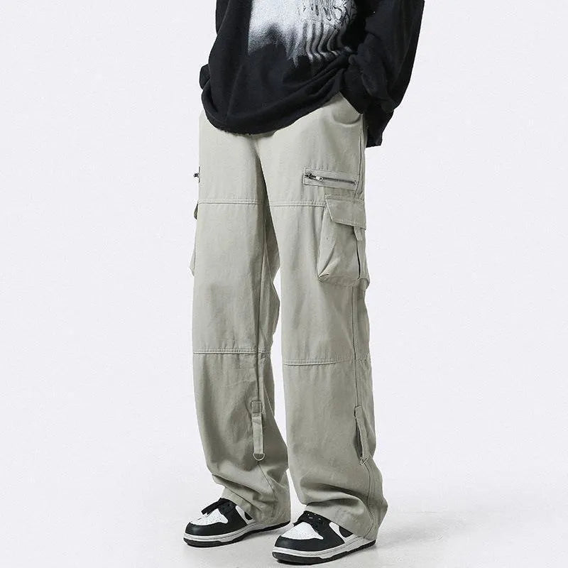 Oversized Zipper Cargo Pants