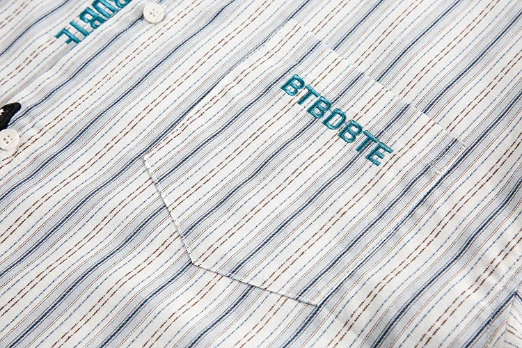 Oversize Embroidered Casual Long Sleeve Shirt