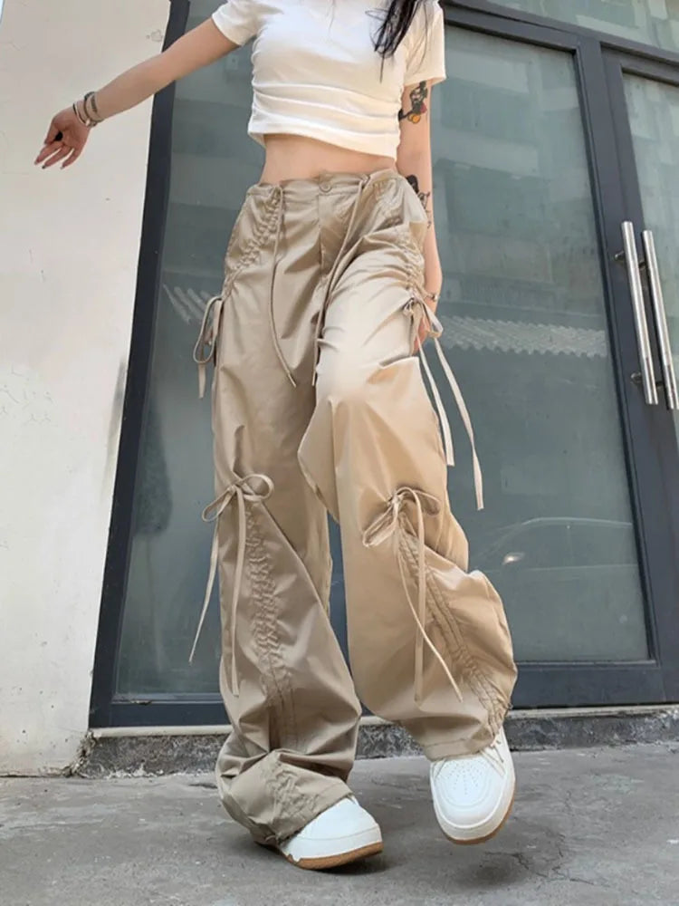 Model wearing the khaki Tailored Cargo Utility Pants