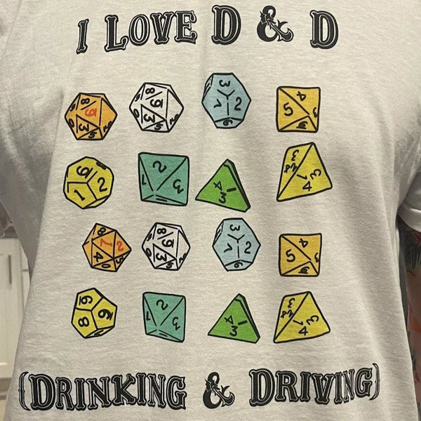 I Love D & D Dice T-Shirt