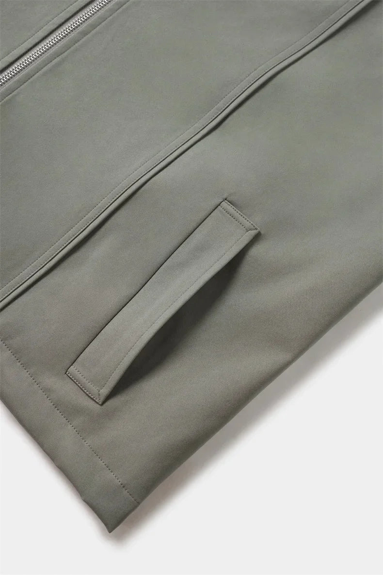 Sleeveless Zip-Up Vest