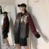 Red Oversized Vintage Shirt