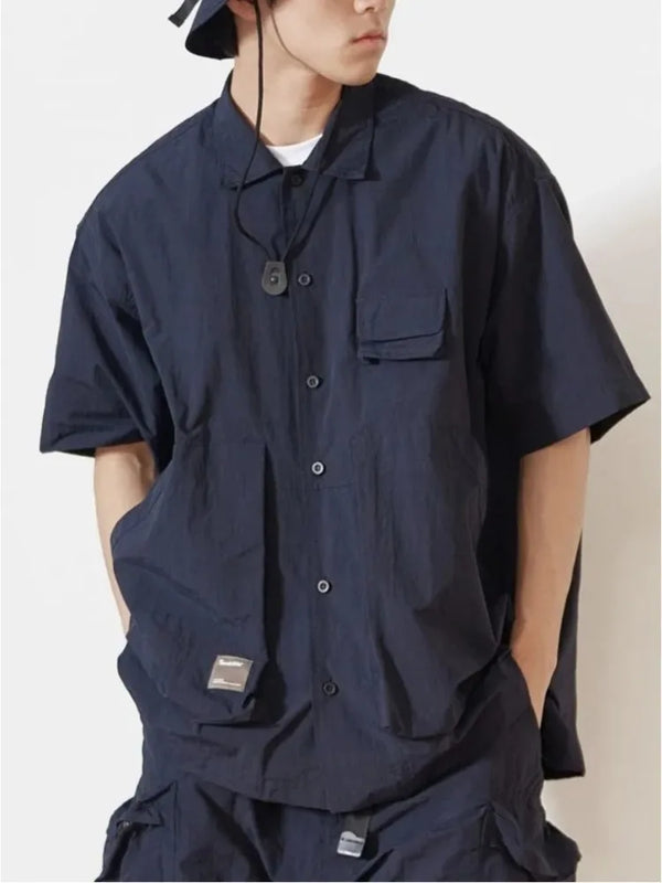 Safari Style Pocket Cargo Men Shirt