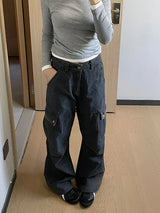 Retro American Loose Khaki Work Pants