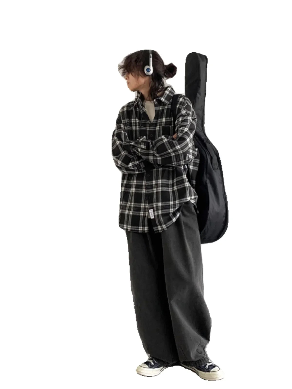 Plaid Vintage Casual Loose Fit Shirt