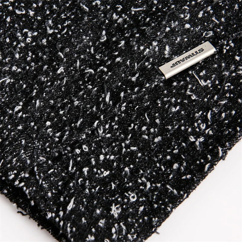 Modern Speckled Drawstring Shorts