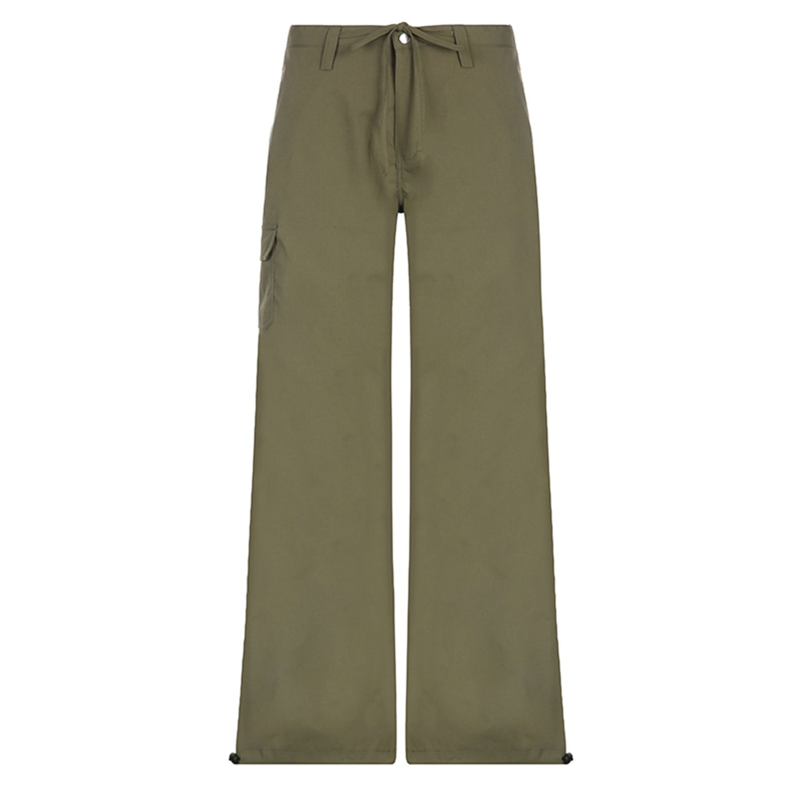 Low Waist Drawstring Cargo Pants