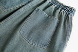 Divine Print Denim Shorts