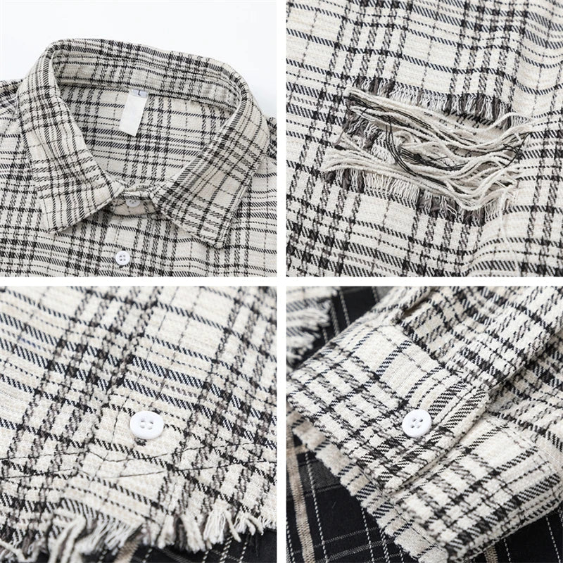 Women's Plaid Patchwork Shirt