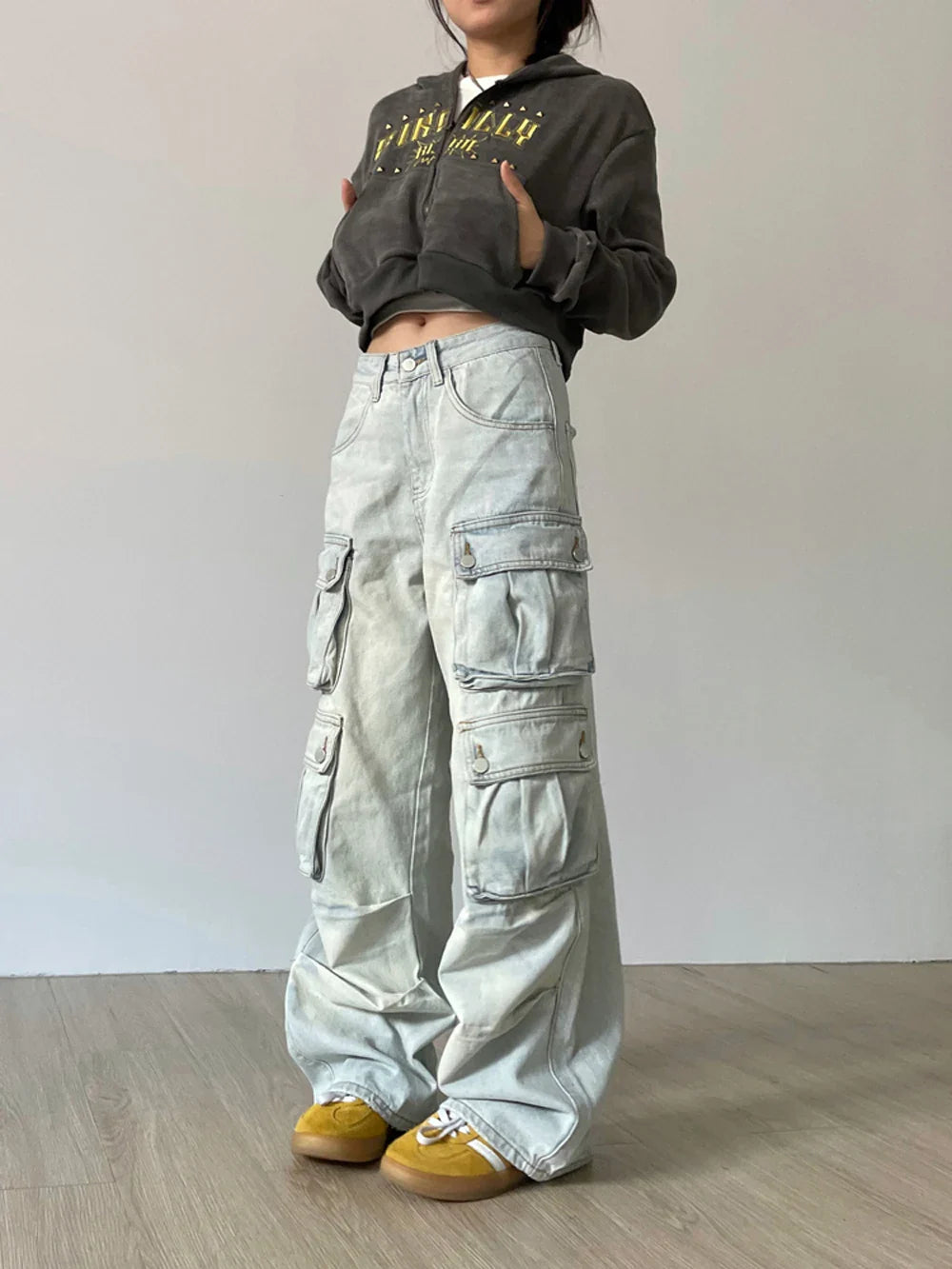Y2k Vintage Distressed Cargo Pants