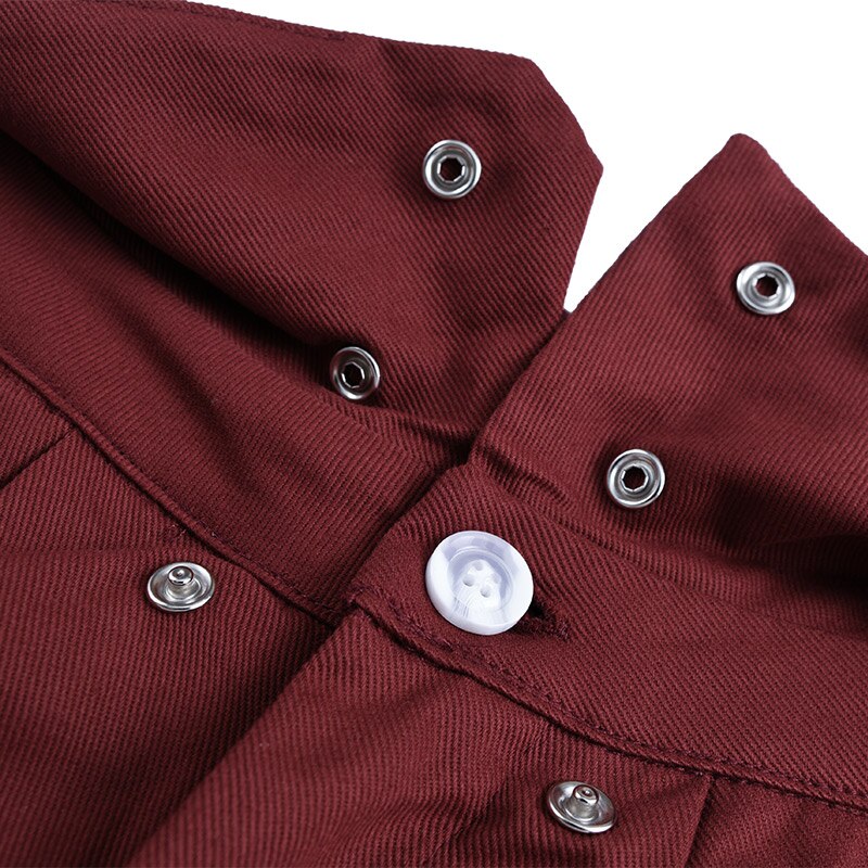 Patch Pockets Turn Down Waist Cargo Pants