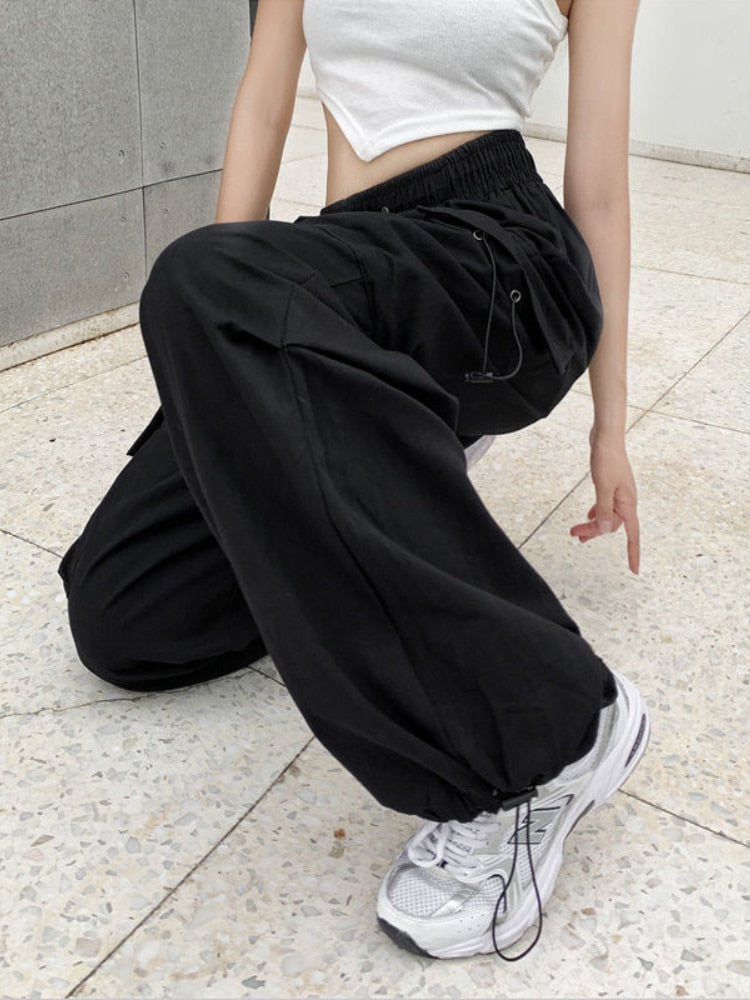 High-Waist Wide-Leg Cargo Pants