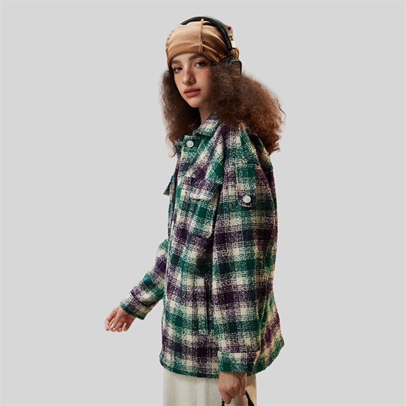 Vintage Plaid Oversized Shirt