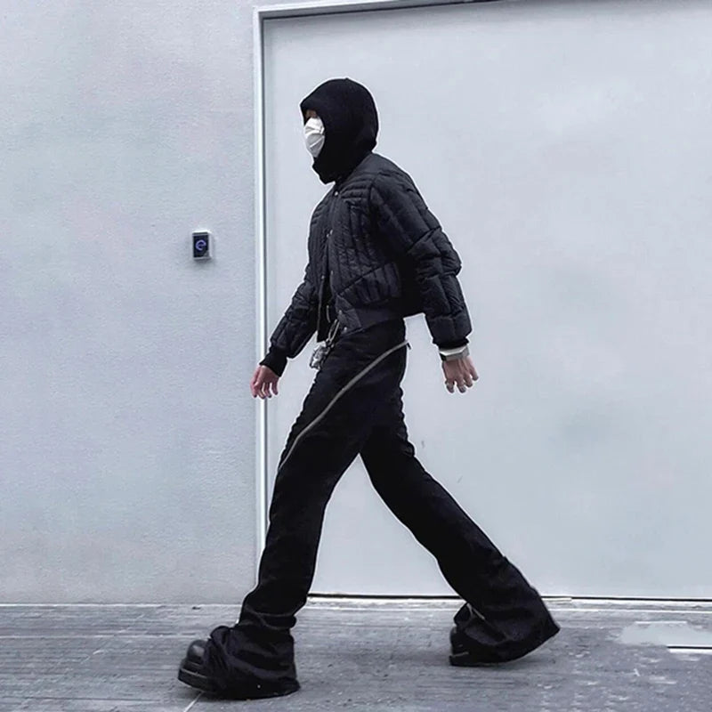 Y2K Zippered High Fashion Pants