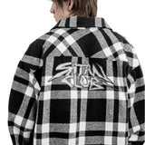 Oversized Embroidered Graphic Print Long Shirt