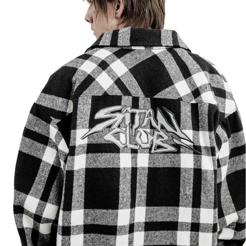 Oversized Embroidered Graphic Print Long Shirt