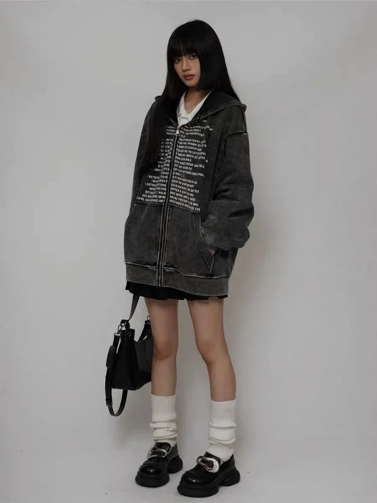 Cozy Oversized Zipper Hoodie