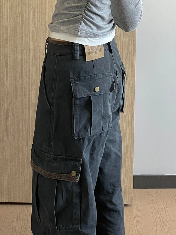 Retro American Loose Khaki Work Pants