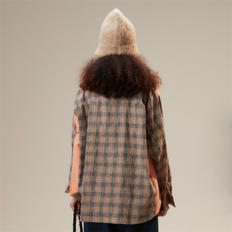 Patchwork Plaid Shirt