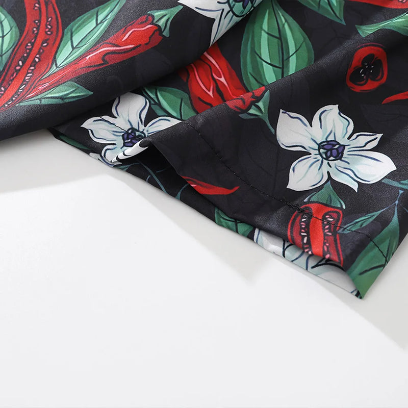 Paprika Leaves Print Shirt
