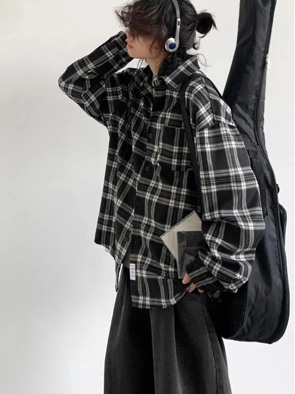 Plaid Vintage Casual Loose Fit Shirt