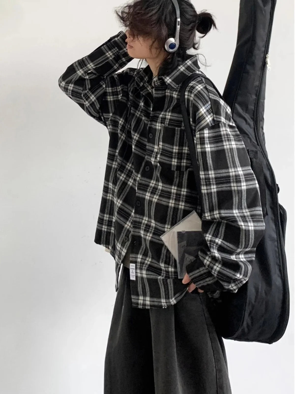 Plaid Vintage Casual Loose Fit Shirt