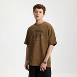 No Fishing Graphic Print Summer T-Shirt