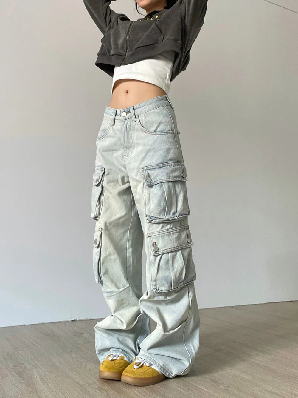 Y2k Vintage Distressed Cargo Pants
