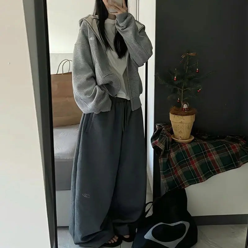 Y2K Baggy Elastic Waist Sweatpants