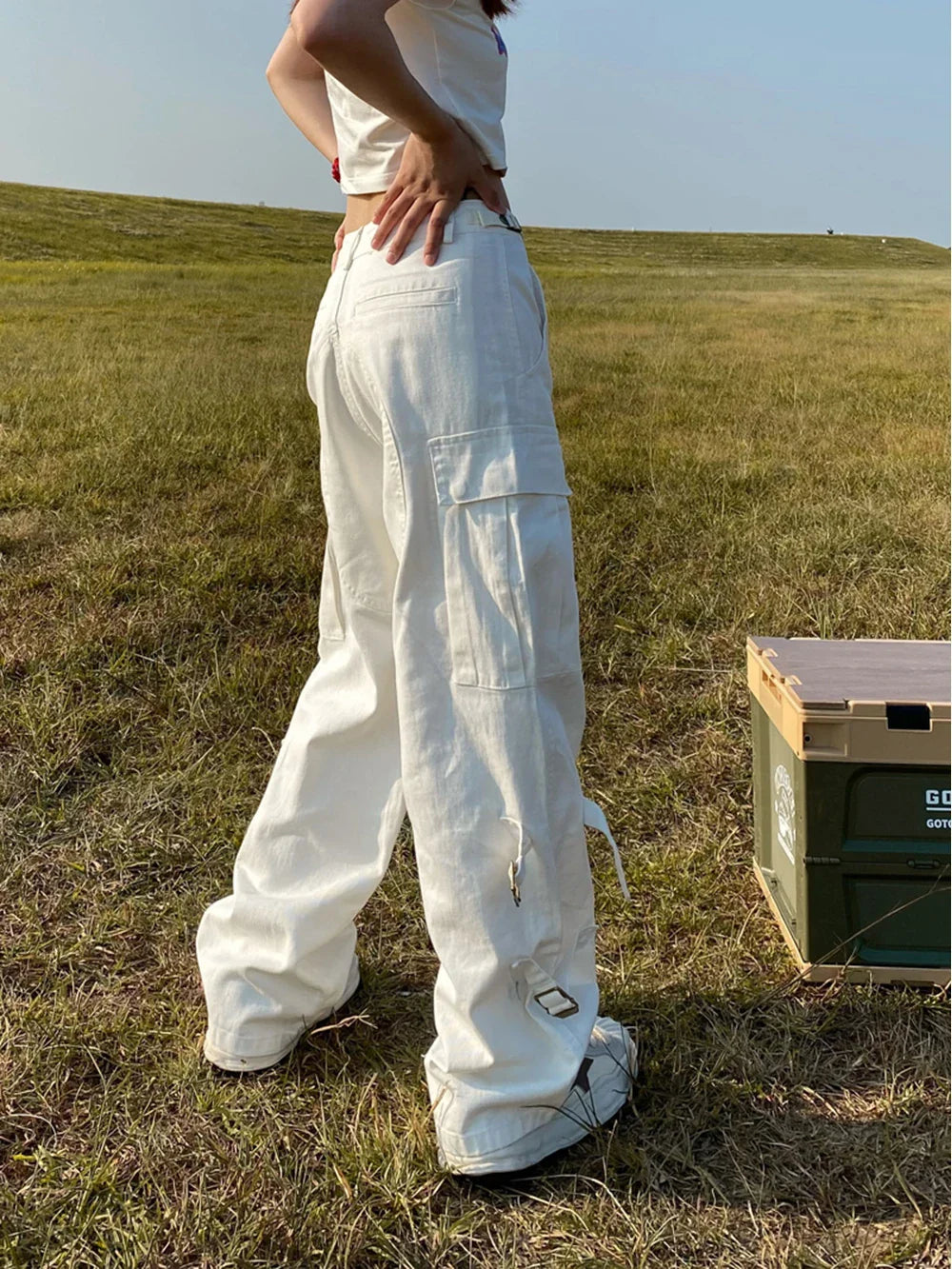 Y2k Baggy Straight Leg Cargo Pants