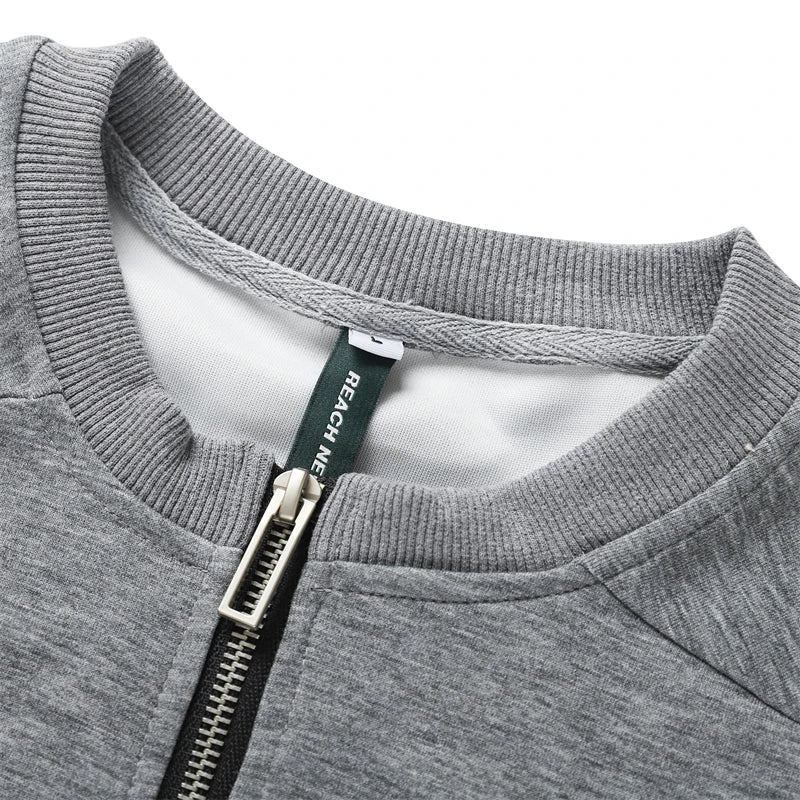 Summer Grey Half-Zip T-shirt