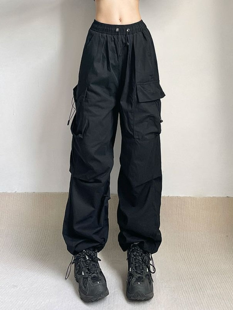 Y2K Parachute Cargo Pants