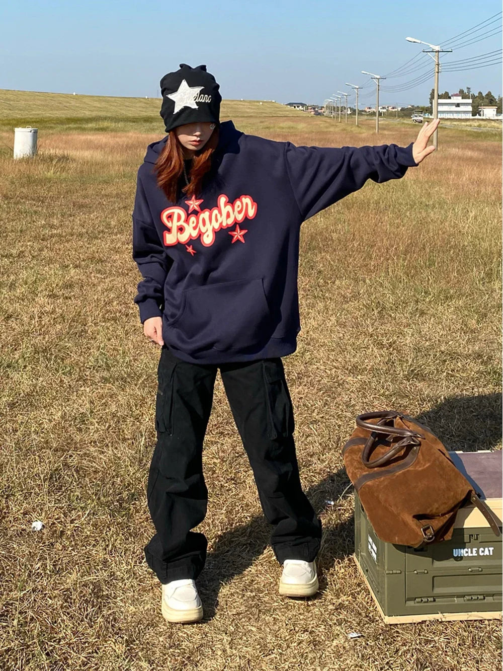 Y2k Women's Solid Color Cargo Pants